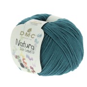 Cotone Natura Just Cotton DMC - Filato di cotone Blu Eider (n°878)  x 155m|raw }}