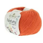 Cotone Natura Just Cotton DMC - Filato di cotone Arancione vivo (n°105) x 155m