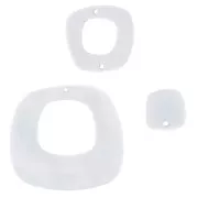 Set di 3 distanziatori asimmetrici in plexiglas - Fiori tropicali