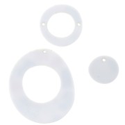 Set di 3 distanziatori asimmetrici in plexiglas  - Fiori blu