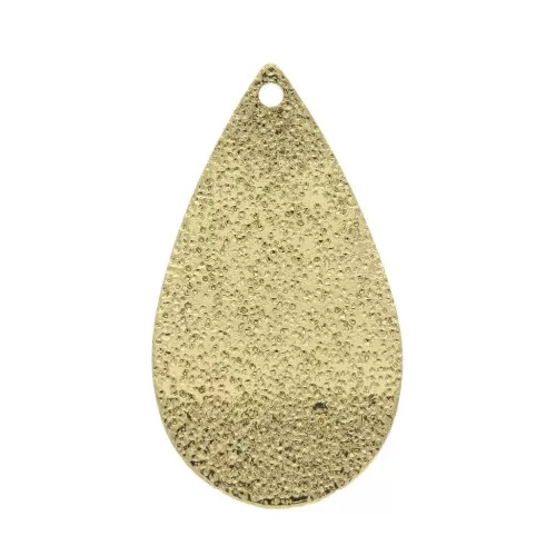 Goccia battuta per bigiotteria DIY14x26.5 mm Dorato x1