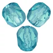 Sfaccettate mm. 4 Light Teal x50
