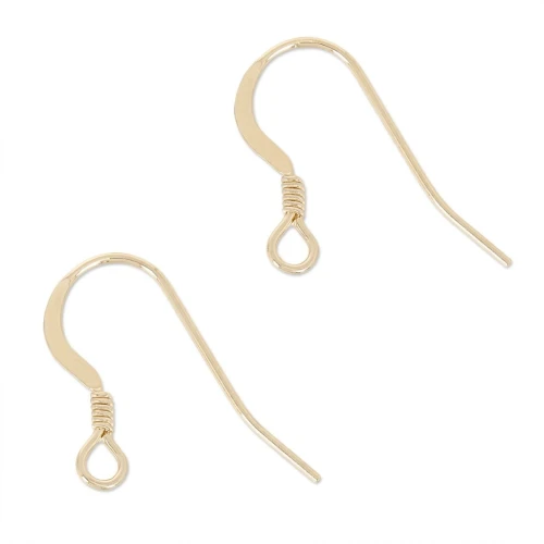 Ganci per orecchini 14 mm in Gold filled x40