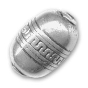 Oliva decorazione etnica CCB mm. 27x18 Argentato x 1|raw }}