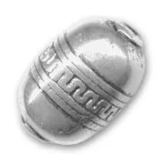 Oliva decorazione etnica CCB mm. 27x18 Argentato x 1