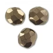 Sfaccettate mm 8 Gold Bronze x20