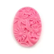 Cabochon in resina mm. 25x18 Pink