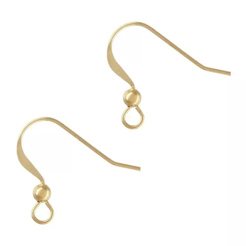 Ganci 15 mm in Gold filled x2