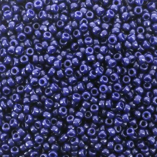 Rocaille Miyuki Duracoat 15/0 4494- Opaque Dyed Indigo Navy Blue x8g