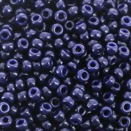 Rocaille Miyuki Duracoat 8/0 4494- Opaque Dyed Indigo Navy Blue x8g