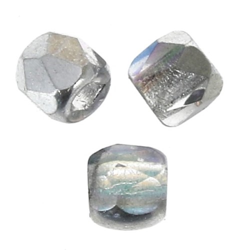 Faccette da 2 mm - Crystal Silver Rainbow x50