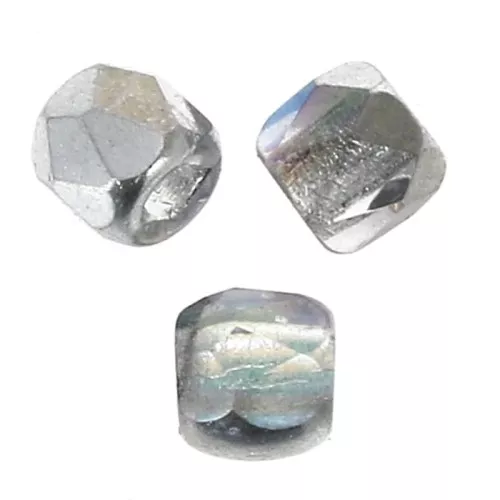 Faccette da 2 mm - Crystal Silver Rainbow x50