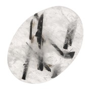 Cabochon ovale mm. 18x13 Black Rutile