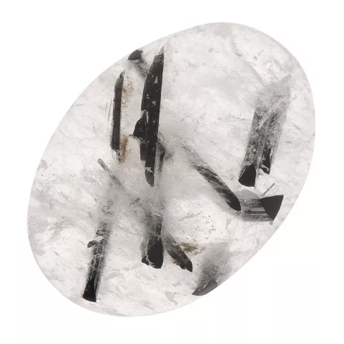 Cabochon ovale mm. 18x13 Black Rutile