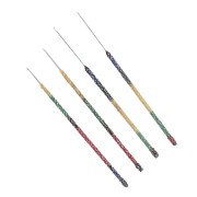 Set di 4 uncinetti indiani Aari per ricamo Resham e Zari 0.6 mm e 0.8 mm x4|raw }}