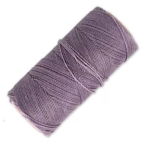 Bobina di filo cerato Linhasita per micro macramè 0,75 mm - Malva (232) x228m