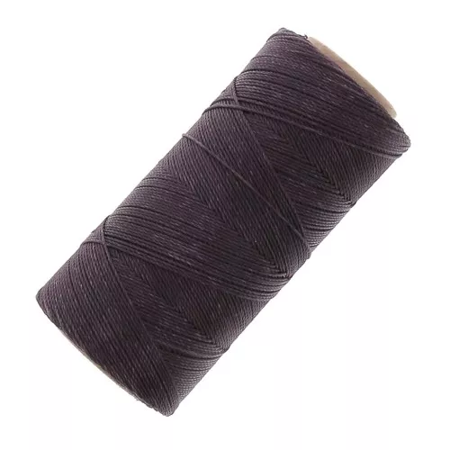 Bobina di filo cerato Linhasita per micro macramè 0,75 mm - Smoky Purple (211) x228m