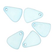 Goccia in resina effetto vetro smerigliato 15x20 mm - Azzurro trasparente x1|raw }}
