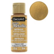 Pittura acrilica decorativa DecoArt Dazzling Metallics - Oro Imperiale x59 ml