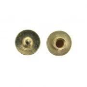 Chiusura da avvitare 8 mm per laccetto 10 mm Dorato con oro fino x2