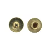 Chiusura da avvitare 8 mm per laccetto 10 mm Dorato con oro fino x2