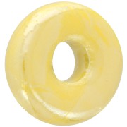 Rondel in ceramica mm. 15 Giallo iridato