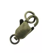 Chiusura aragosta allungata con anelli chiusi 12 mm bronzo x1