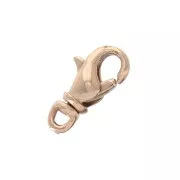 Chiusure moschettone con anellino girevole 12 mm Oro rosa x1