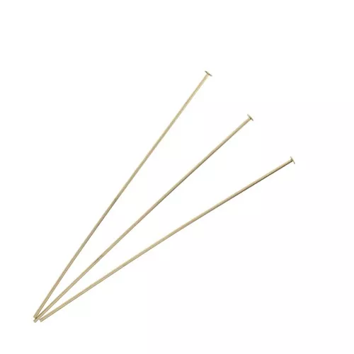 Chiodino con testa piatta 63x1.9x0.65 mm in Gold filled x10