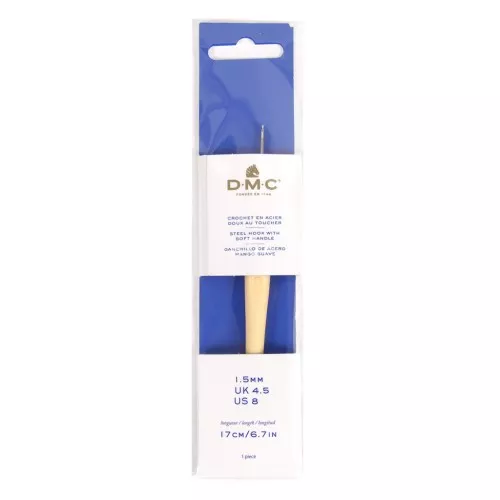 Uncinetto in acier con manico ergonomico DMC - 1.5 mm - Pesca x1