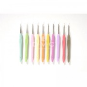 Uncinetto in acier con manico ergonomico DMC - 2 mm - Giallo x1