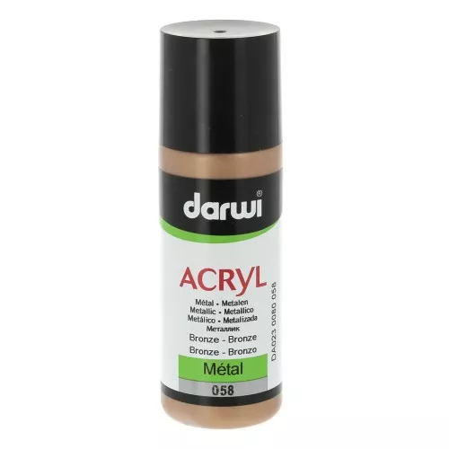 Pittura acrilica metallizzata - Bronzo n°58 x80 ml
