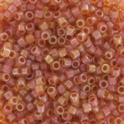 Miyuki Delica 11/0 DB1733 - Opal AB Lined Dark Peach