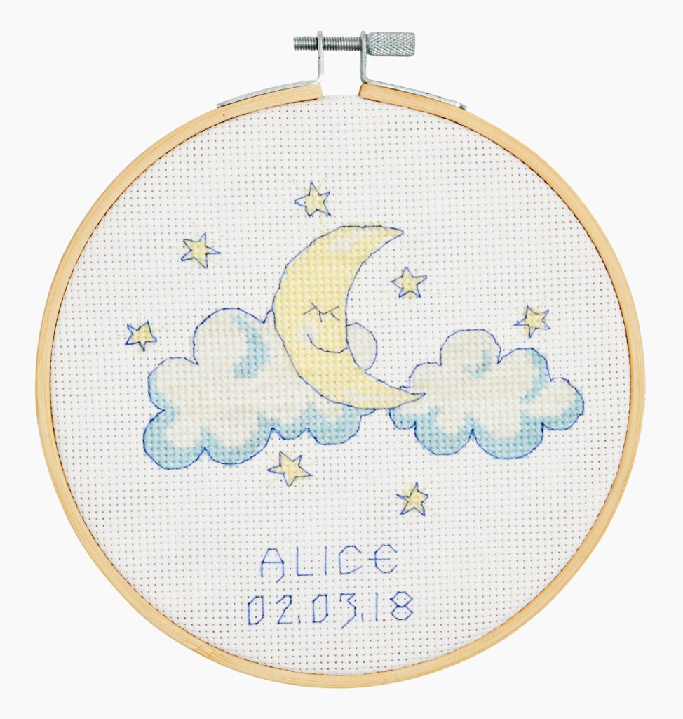 Ricamo Per Principianti Kit Punto Croce Prestampato - Farfalle E Fiori Per Decorare Kit Ricamo Punto Croce