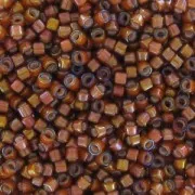 Miyuki Delica 11/0 DB1779 - Dark Topaz AB Lined White