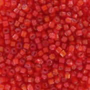 Miyuki Delica 11/0 DB1780 - Flame Red AB Lined White|raw }}