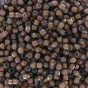 Miyuki Delica 11/0 DB1790 - Sable Brown AB Lined White|raw }}