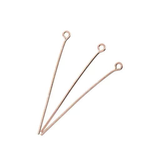 Chiodino testa rotonda 38x0.80 mm - Oro rosa x 25