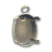 Castone pendente PureCrystal 4120 mm. 14x10 bronzo