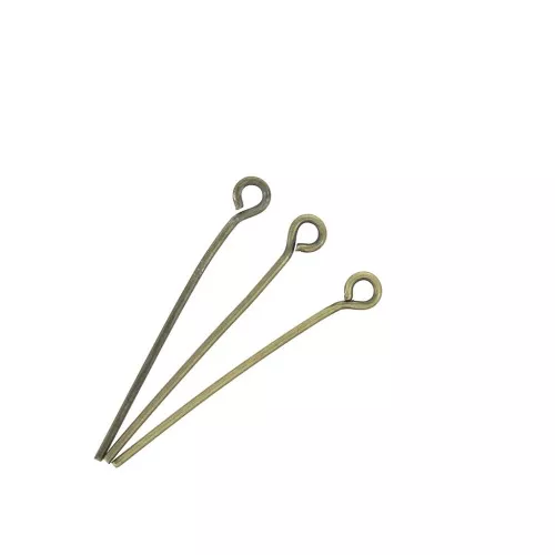 Chiodini con occhiello 25x0.70 mm - Bronzo x 25