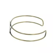 Bracciale castone in ottone per cabochon tondo 20mm  Bronzo x1