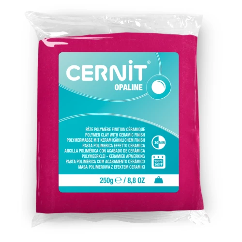 Pasta Cernit Opaline - effetto ceramica 250 gr Magenta 460