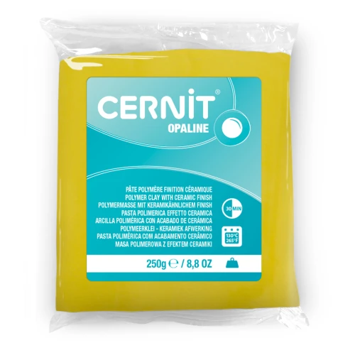 Pasta Cernit Opaline - effetto ceramica 250 gr Giallo primario 717