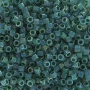 Miyuki Delica 11/0 DB1768 - Opal AB Lined Forest Geen
