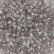 Miyuki Delica 11/0 DB1771 - Light tea Rose AB Lined Spkl Pewter