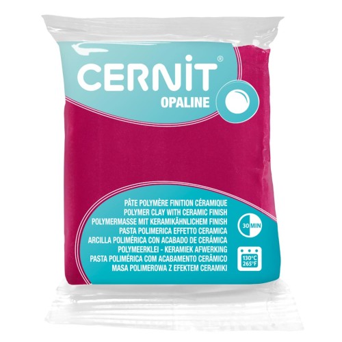 Pasta Cernit Opaline - effetto ceramica 56 gr Magenta 460