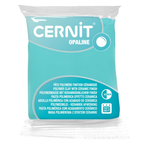 Pasta Cernit Opaline - effetto ceramica 56 gr Verde menta 640