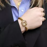 Cabochon PureCrystal 4675 quadrato mm. 23 Crystal Golden Shadow