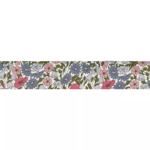 Sbieco Liberty - Poppy and Daisy - Hortensias x 1m