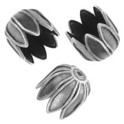 Conchiglia tulipano 9 mm a- Argento invecchiato x2|raw }}